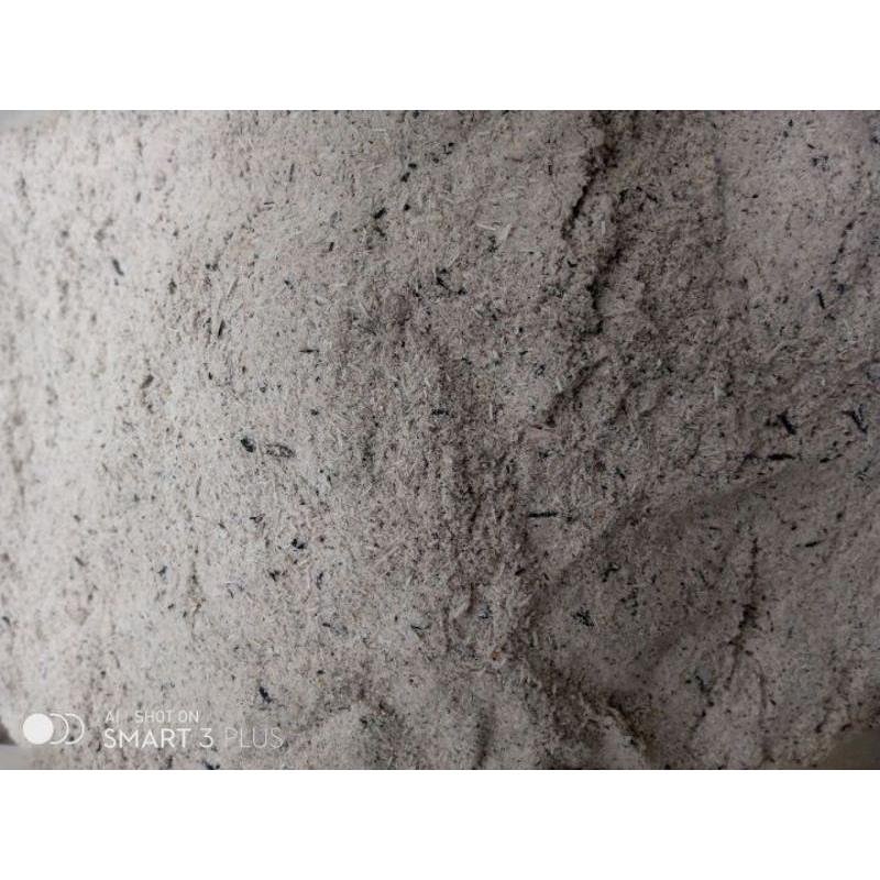 abu merang padi halus udah di ayak lembut