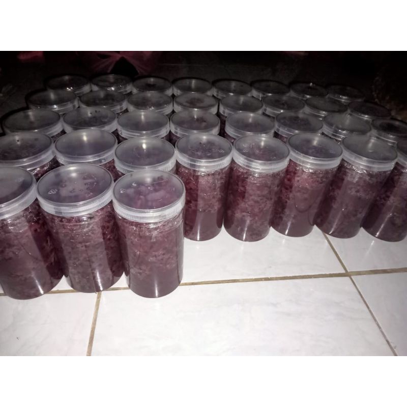

tape ketan berat 700 gr pke toples tabung isi 3 toples