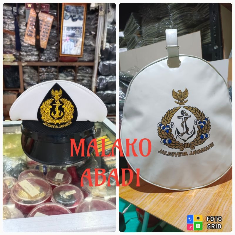 Topi pet pdu tni AL pria dan wanita