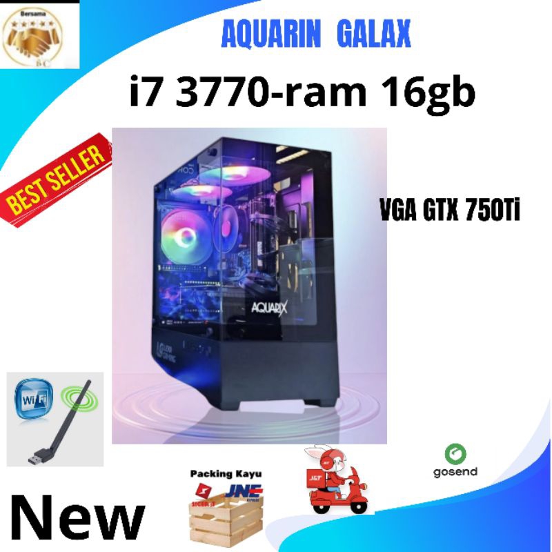 PC Gaming core i7  3770 Ram 16 GB Fit Vga GTX 750 ti edit render