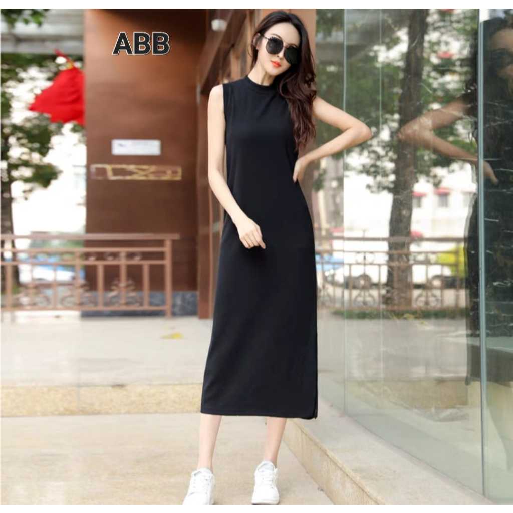 INNER DRESS MAXI TANPA LENGAN/INNER DALAMAN GAMIS WANITA