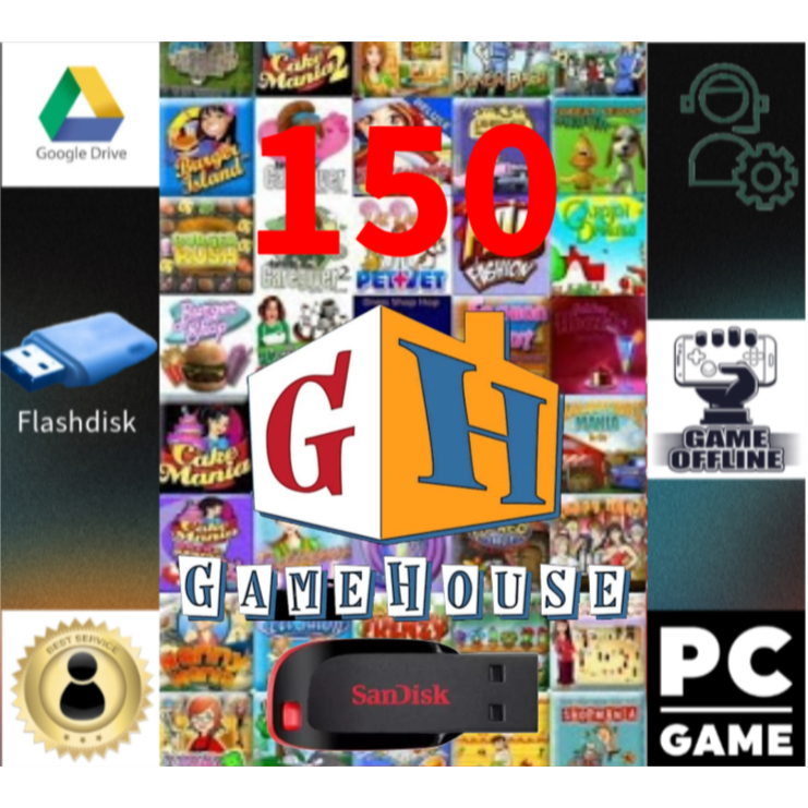 Flashdisk isi 150 game House PC Laptop