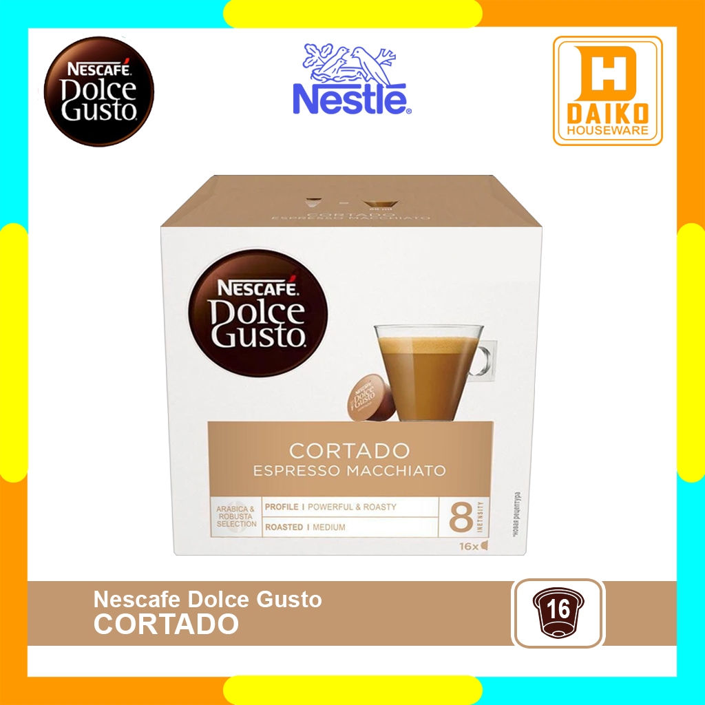 

Capsule Nescafe Dolce Gusto Cortado Espresso Macchiato - Kopi Susu Kapsul Import Limited Edition