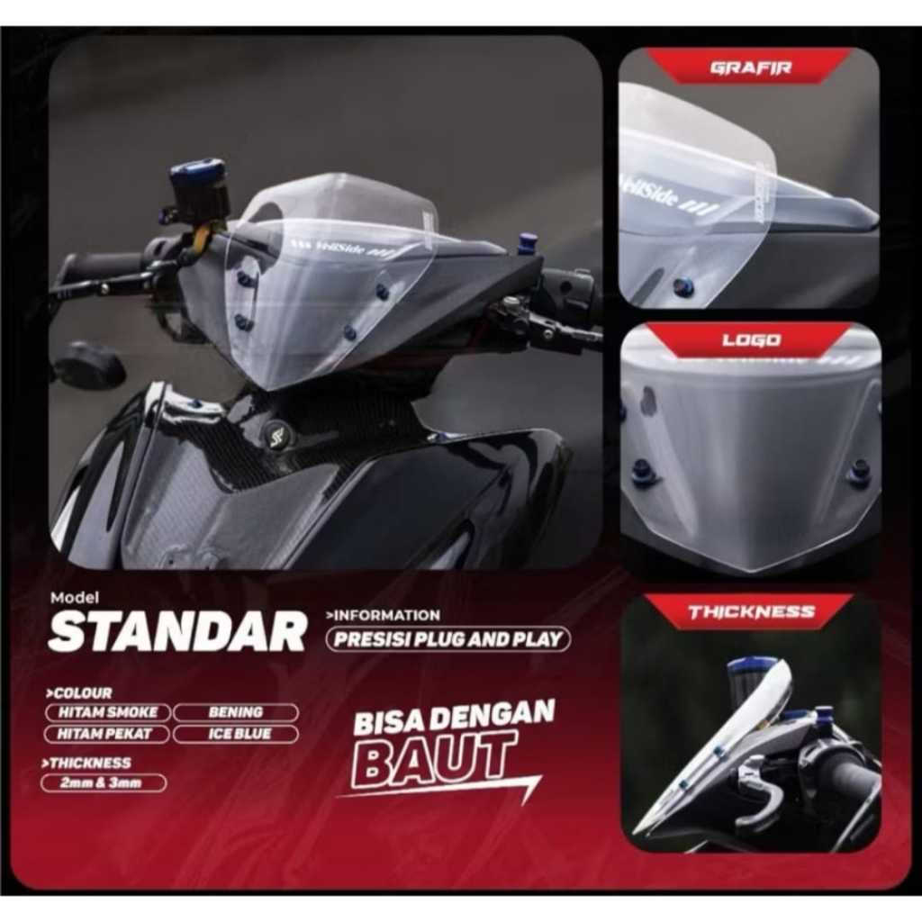 visor aerox - visor aerox bening - visor aerox old - visor aerox new - visor aerox standar bening TJ