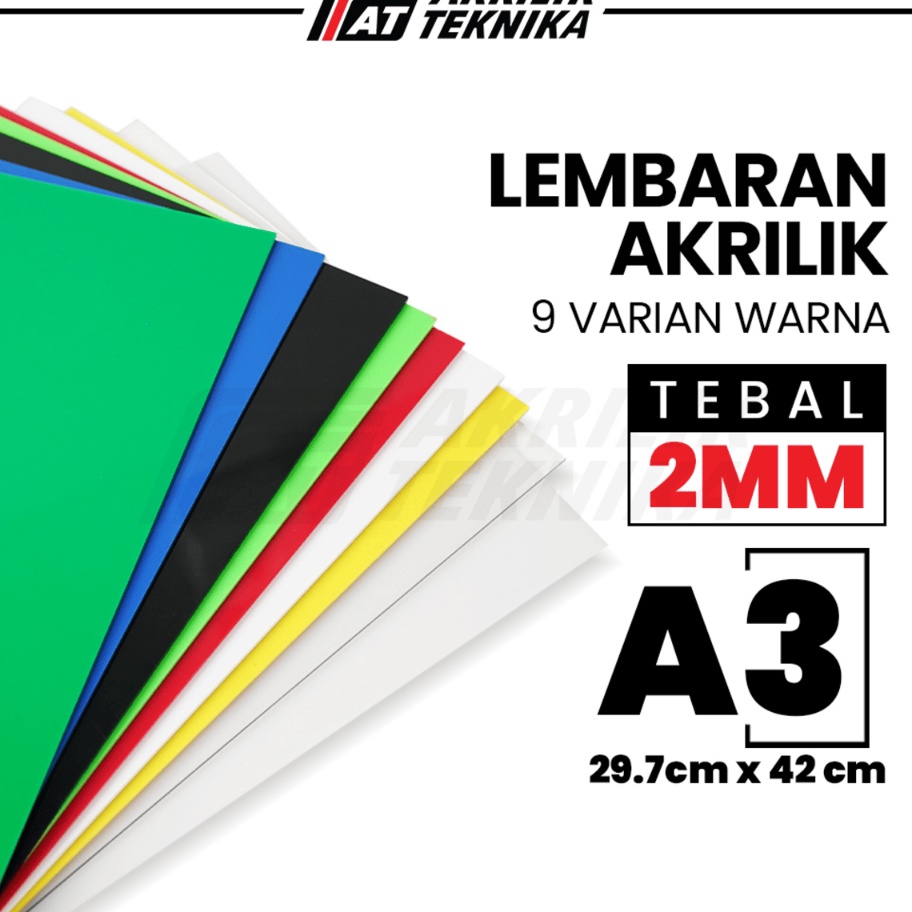 

Lembaran Akrilik A3 2mm Acrylic Sheet Clear Akrilik Warna