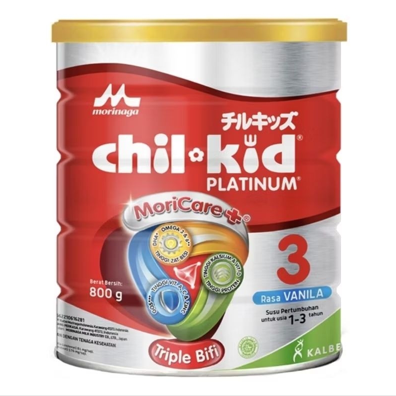 

Morinaga chil-kid 3 Platinum Vanila 800 g Susu Bubuk Pertumbuhan Anak 1-3 Tahun