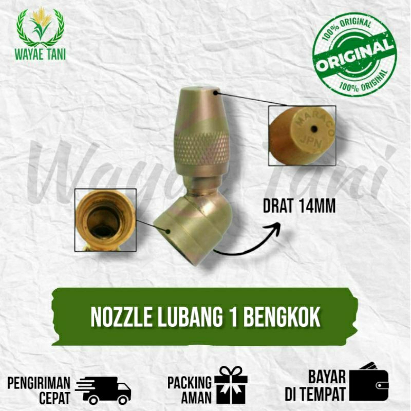NOZZLE BRASS 1 LBG BENGKOK (nozzle brass sprayer 1 lubang bengkok)