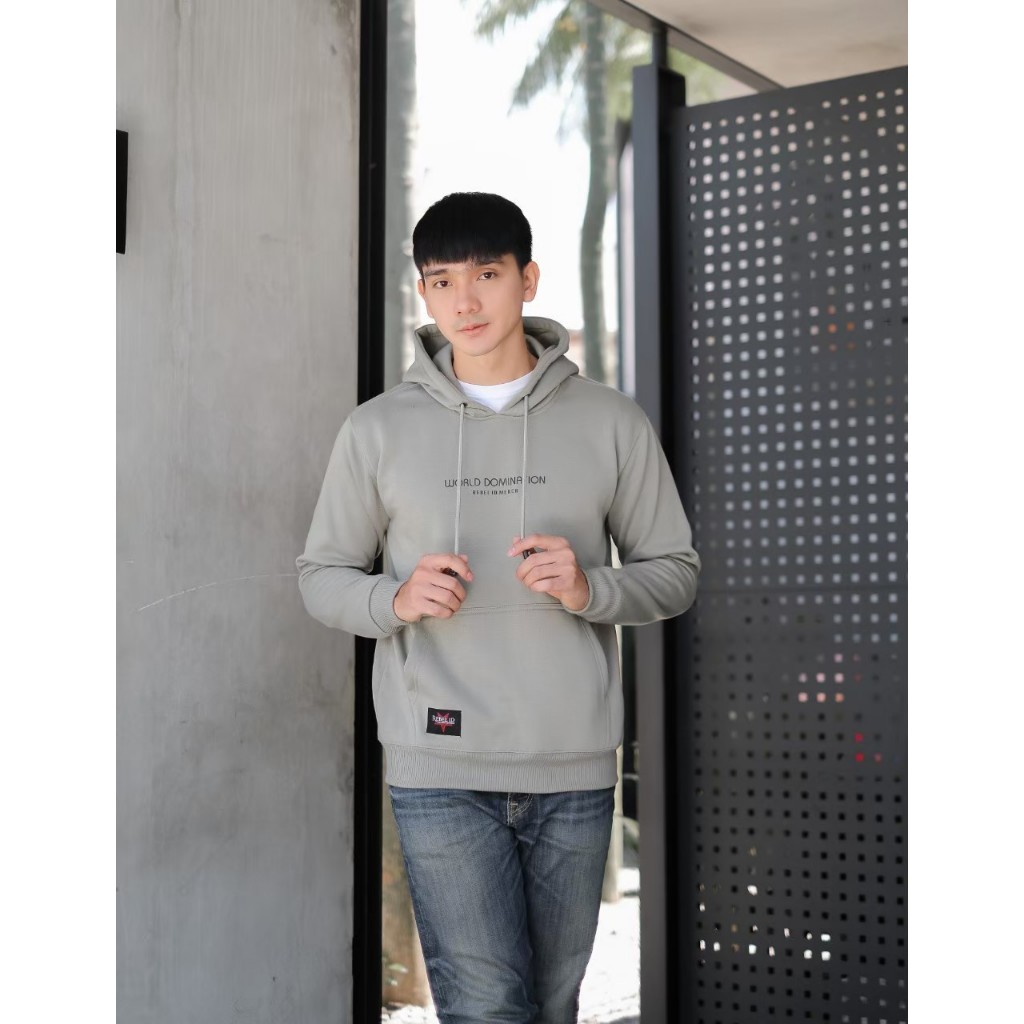 Rebel ID Sweater Hoodie Pria Simpel Polos Original Distro
