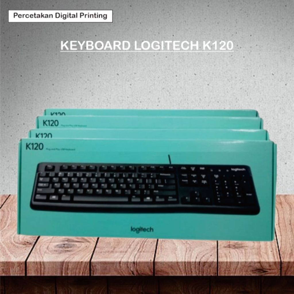 KEYBOARD LOGITECH K120 / KEYBOARD LOGITECH / LOGITECH K120 / KEYBOARD USB / AKSESORIS KOMPUTER / AKS