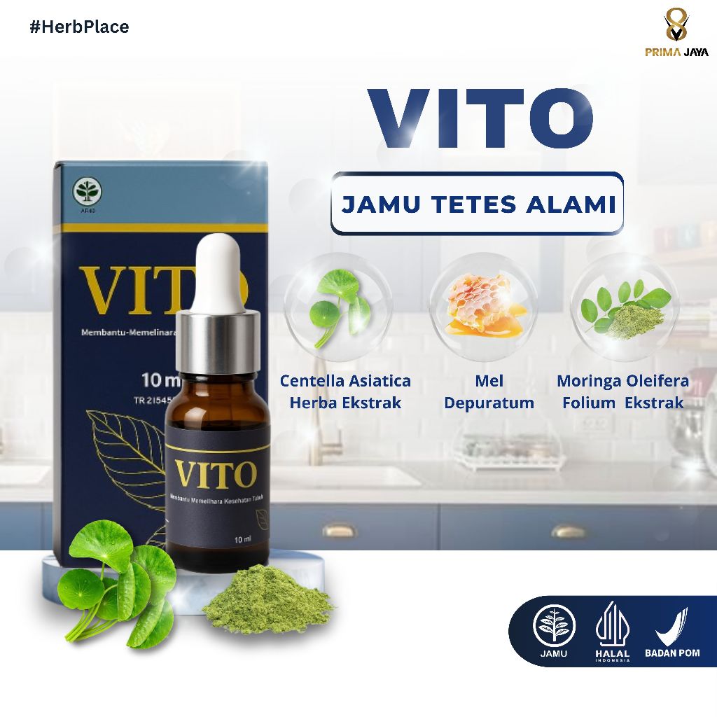 

VITO JAMU TETES HERBAL\PRIMA JAYA\MENINGKATKAN IMUNITAS TUBUH\MENJAGA KESEHATAN KULIT\100% ORIGINAL