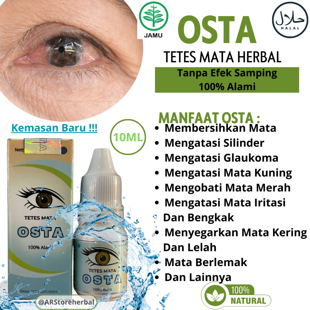{OSTA}Obat Tetes Mata Berlemak Selaput Mata Berlemak AMPUH 100% ORIGINAL BPOM