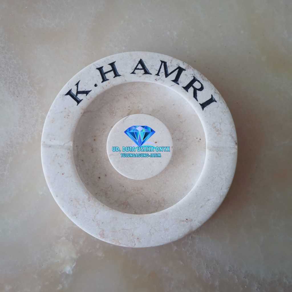 Asbak Marmer grafir 20 cm