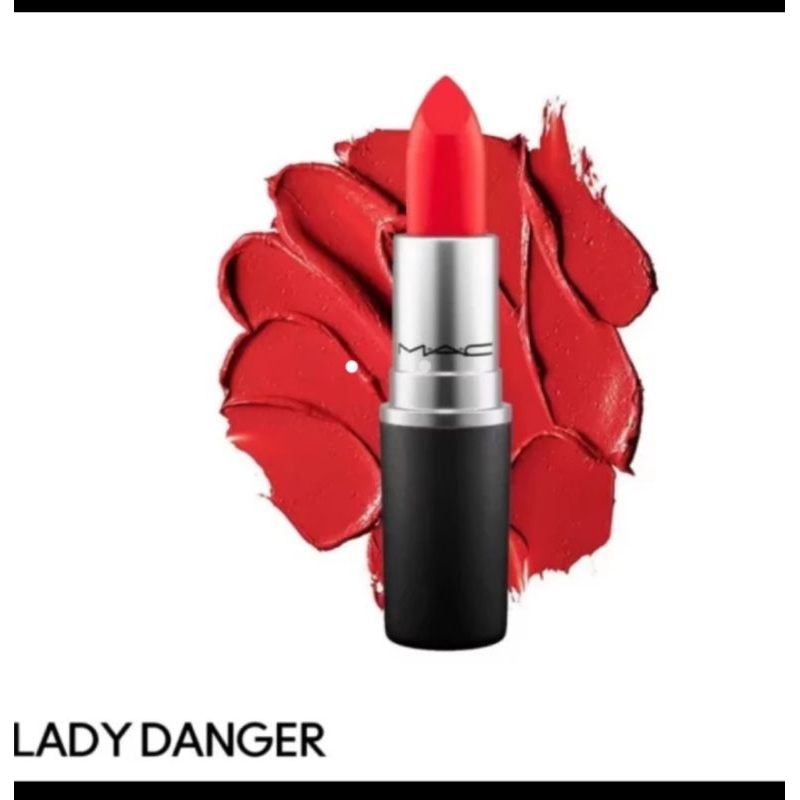 mac lipstik matte lady in danger dijamin original