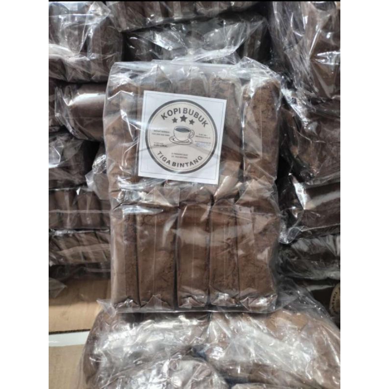 

Kopi hitam merk 3 bintang isi 10 pcs (1kg)