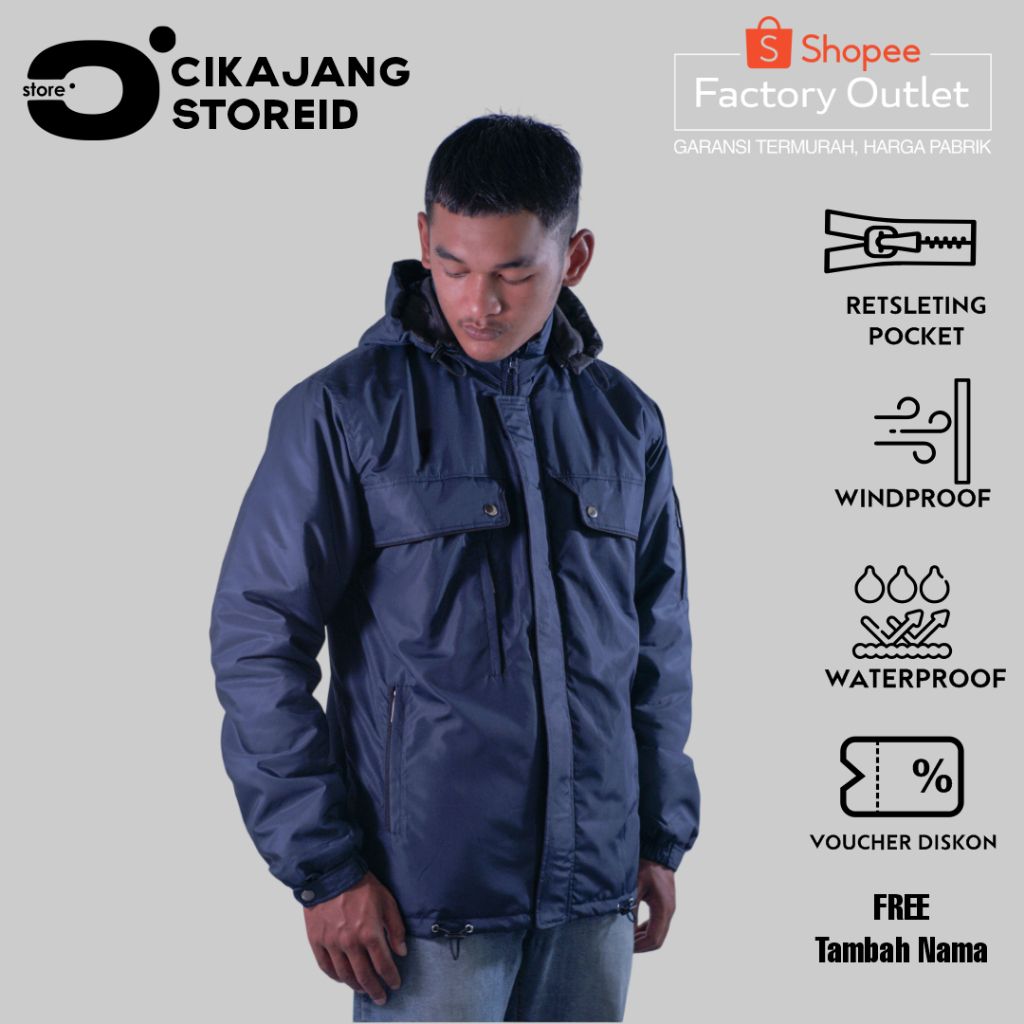 JAKET VESTE CUSTOM DESAIN SUKA SUKA UNTUK KOMUNITAS CLUB INSTANSI ORGANISASI | JAKET OUTDOOR TEBAL H