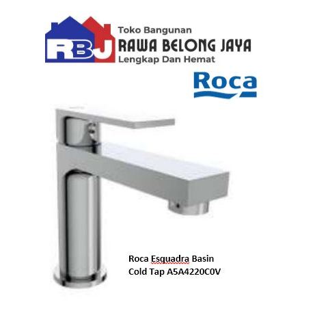 Roca Esquadra Basin Cold Tap A5A4220C0V / Keran Air Dingin Roca Esquadra Basin A5A4220C0V