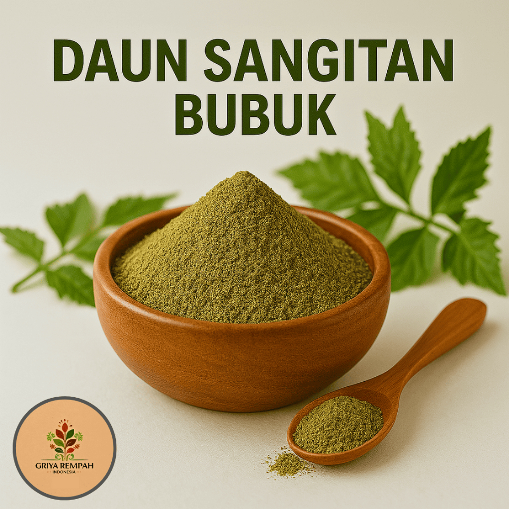

DAUN SANGITAN BUBUK 1 KG Kelak Kerak Nasi Rempah Herbal Simplisia Alami Ramuan Jamu Kering Tradisional Kesehatan Sambucus Javanica Reinv