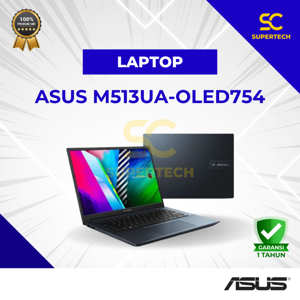 Asus VivoBook M513UA-OLED754 R7 5700U 8GB 512SSD 15.6FHD W10