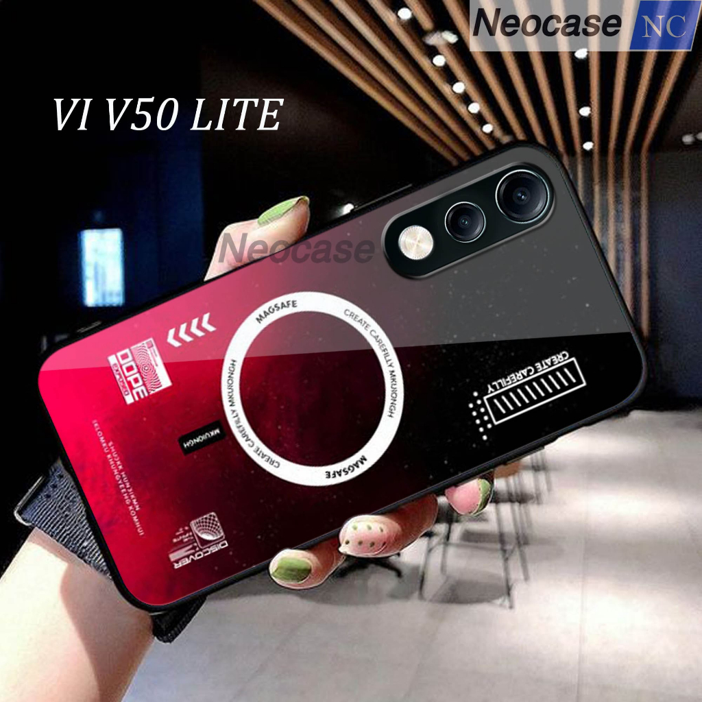 SoftCase Glass Kaca VIVO V50 LITE - Casing HP VIVO V50 LITE  -  Case HP VIVO V50 LITE - N203