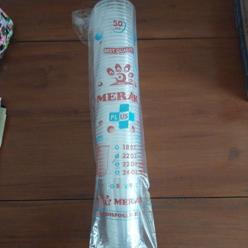 Cup 22 OZ Datar Merak Tipe 7 gram