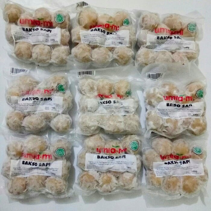 

Umiami Bakso Sapi 130gr (Isi 10 pcs) – Gurih, Kenyal, Siap Masak!