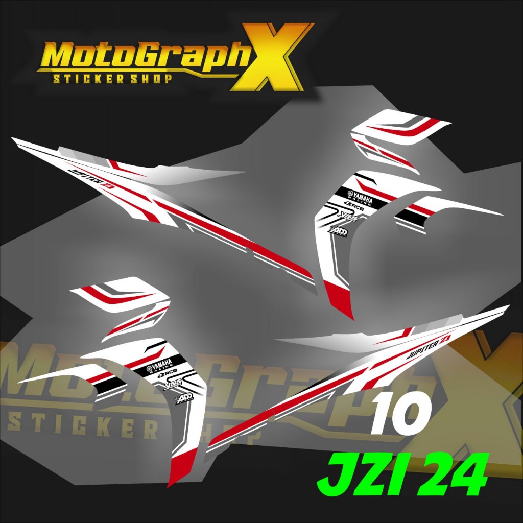 Stiker Motor Jupiter Z1 Striping Sticker List Yamaha Jupiter Z1 Road Race JZI 24 Premium