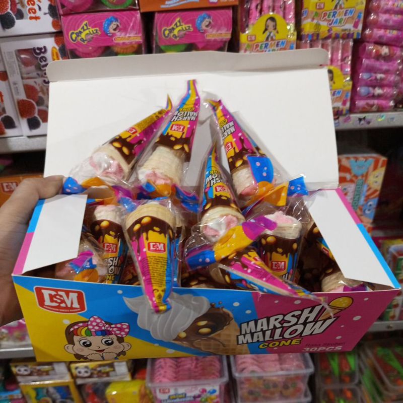 

Marshmellow Cone isi 30 pcs