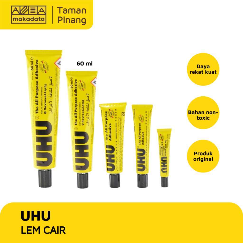 

GLUE / PEREKAT / LEM CAIR UHU 60 ML MURAH