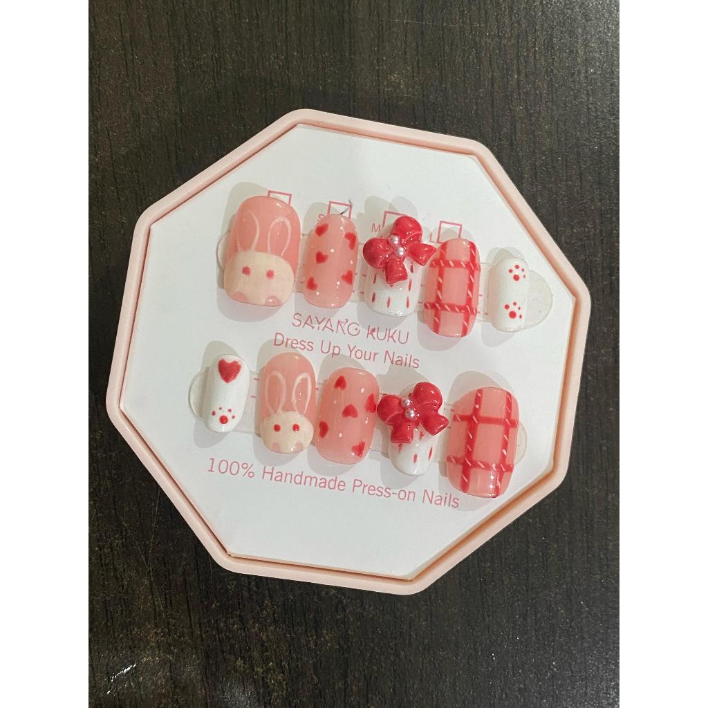 Press on nail art Lucu |  Kuku Palsu  | Fake Nails | Kuku Palsu Handmade