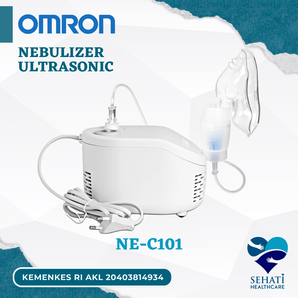 Omron NE-C101 Compressor Nebulizer Alat Uap Terapi Asma NEC101 NEC 101 Medis Kesehatan