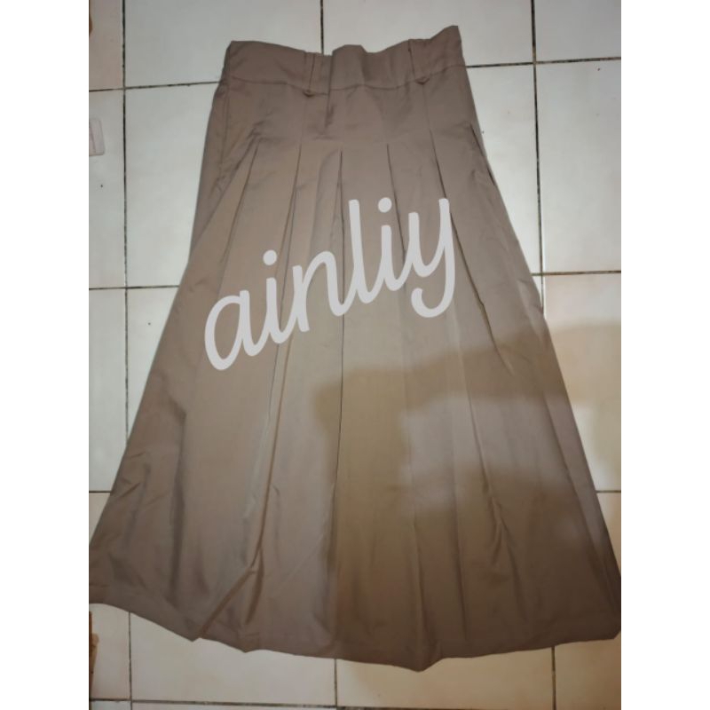 [preloved] rok panjang model korea rempel