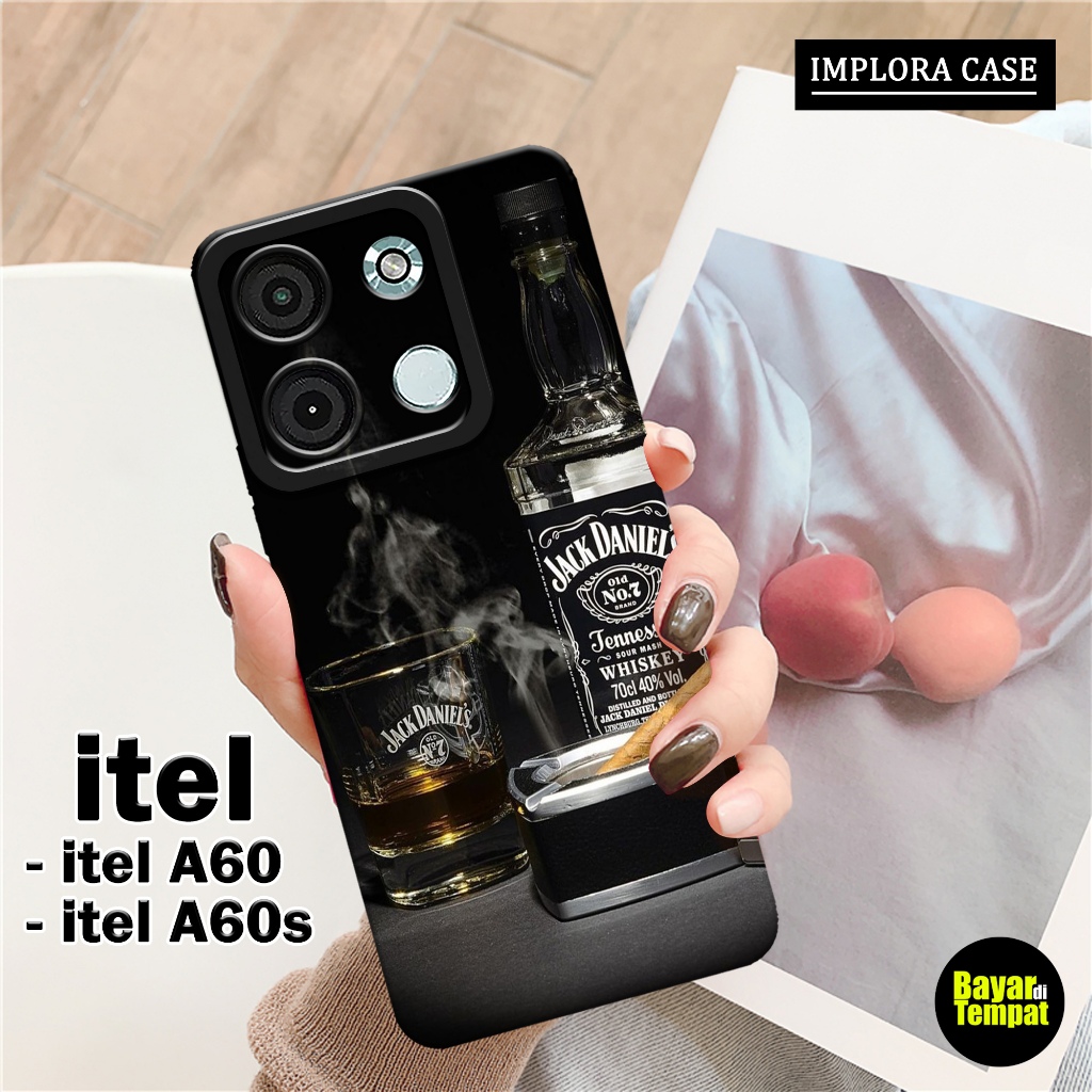 Softcase Itel A60 / A60s - Motif Branded - IMPLORA CASE - Casing Itel A60 / A60s Case Hp Itel A60 / 