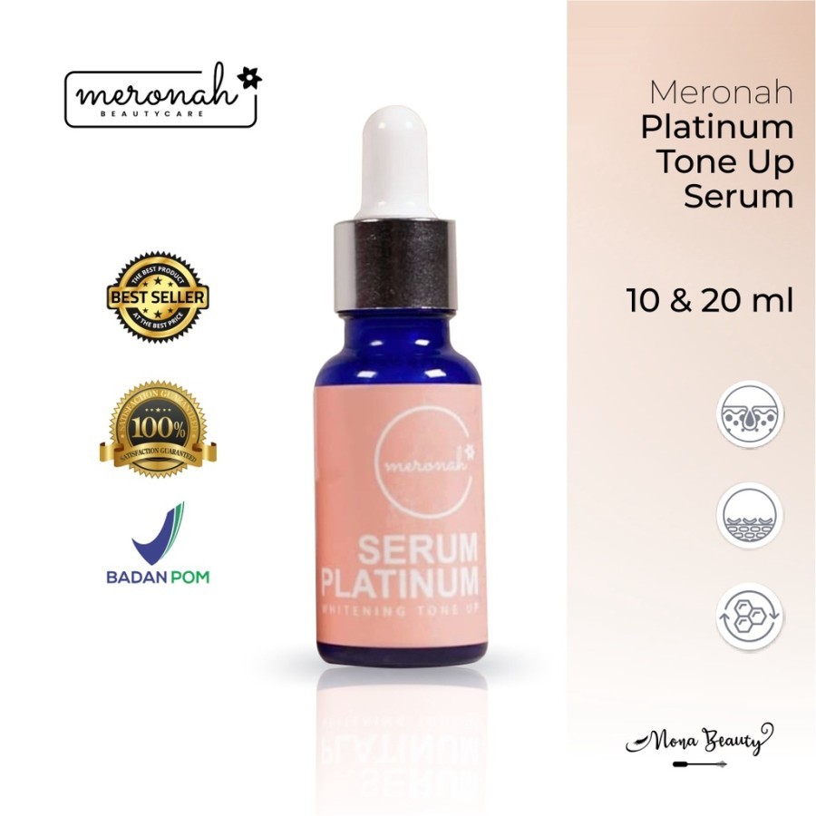 SERUM PLATINUM TONE UP MERONAH ORIGINAL 100%