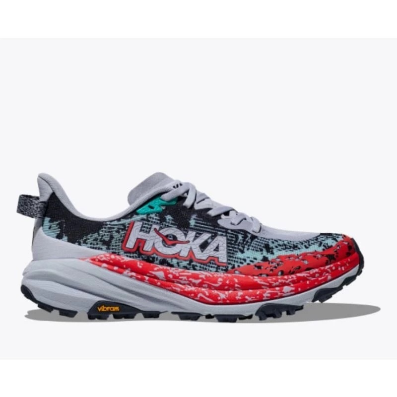 Hoka Original Hoka Speedgoat 6 Womens Trail Running Shoes - Gull / Stormy Skies Original