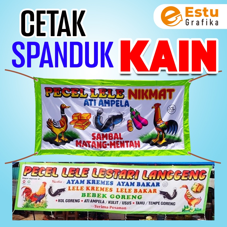 Stellarspace16 Spanduk Kain Pecel Lele / Banner Kain / Pecel Lele Kain / Banner Pecel Lele - Bendera
