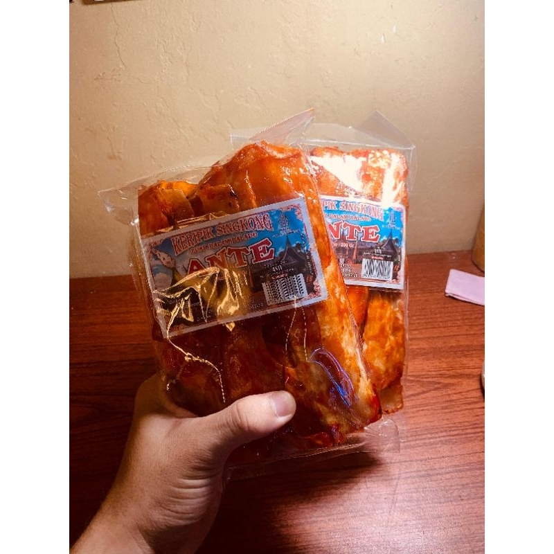 

PAKET HEMAT KERIPIK SINGKONG ANTE 200g ( 5pcs)