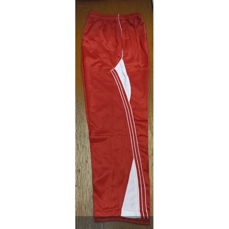 celana training olahraga panjang warna merah pria dan wanita training unisex
