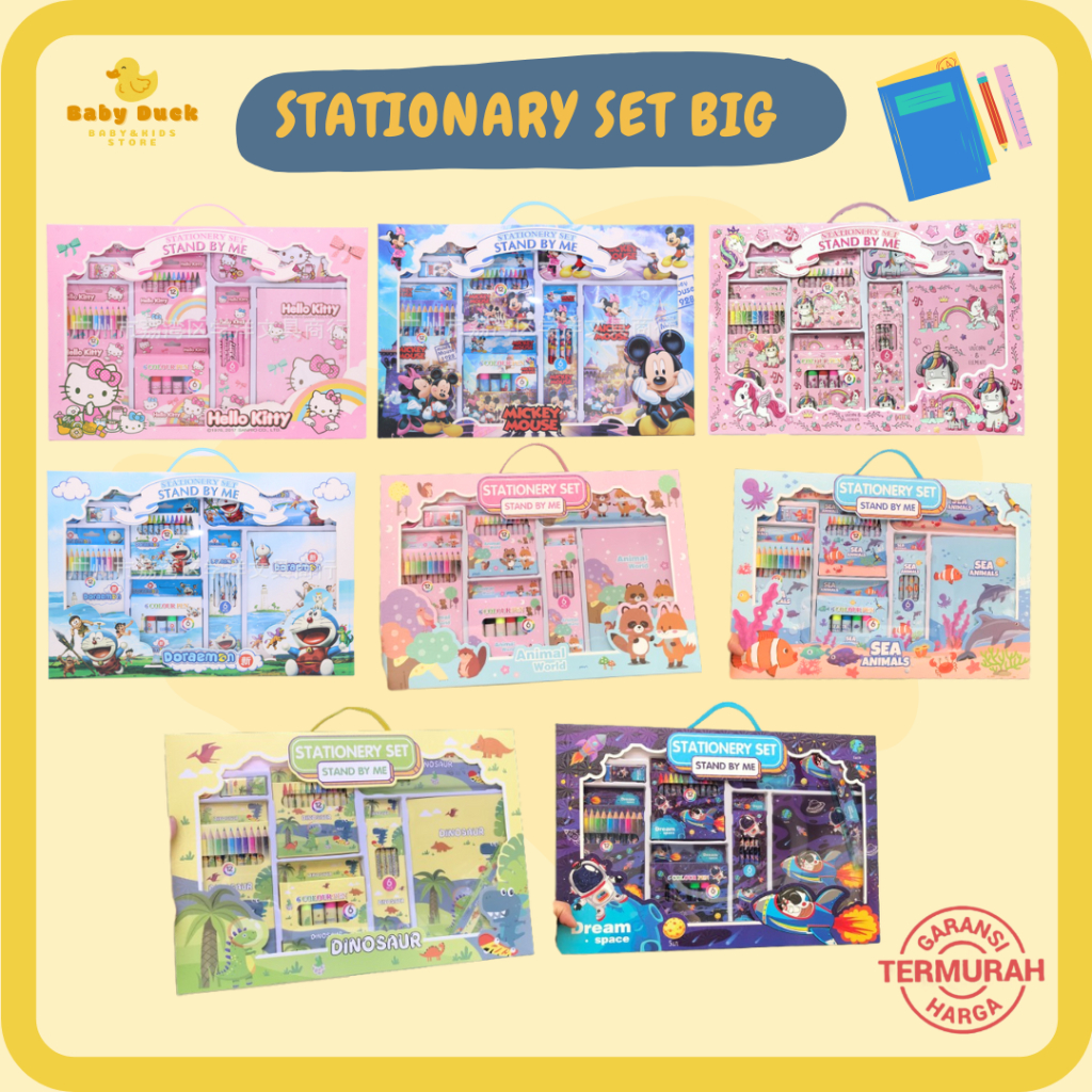 

Stationary Set Big Peralatan Sekolah Anak Alat Tulis Set Perlengkapan Sekolah Anak Kado Ulang Tahun Anak