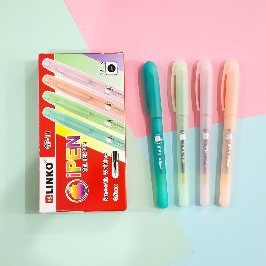 

1 LSN / 12 Pcs Gel Pen Linko GP-11 Ipen Pastel