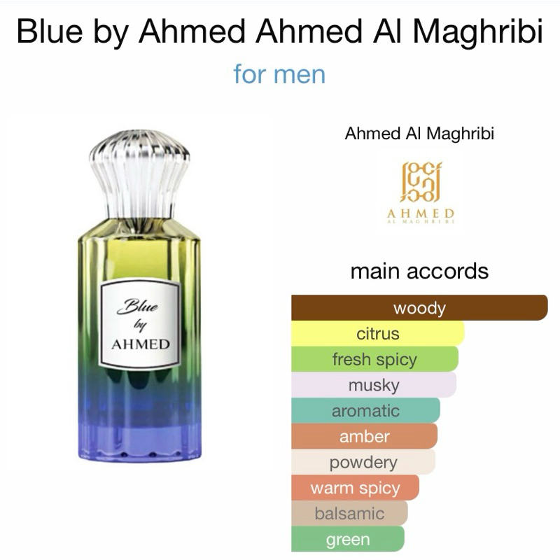 BLUE Ahmed Al Maghribi parfum decant