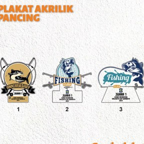 Piala lomba Memancing Piala Memancing Akrilik Piala Kontes Memancing Piala Ikan Akrilik plakat meman
