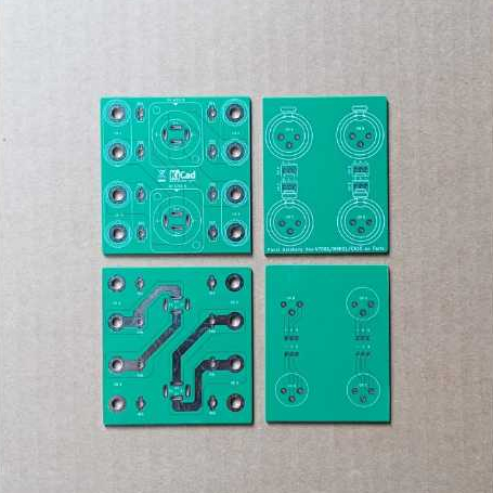 PCB Panel Belakang Input Balance 4Ch Box Power N7001 N9001 hanya Socket Dauble Layer
