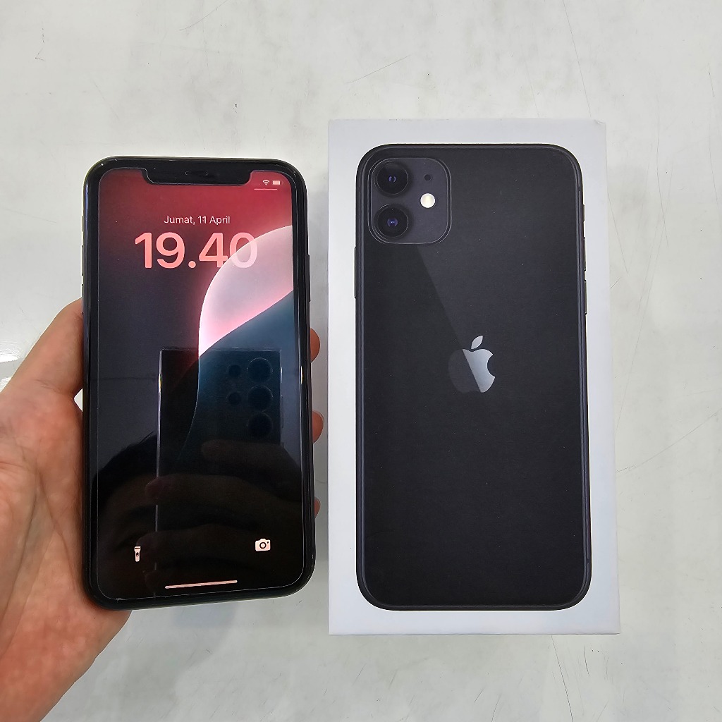 Iphone 11 128GB Second (Face ID, True Tone tidak aktif) LCD Ganti