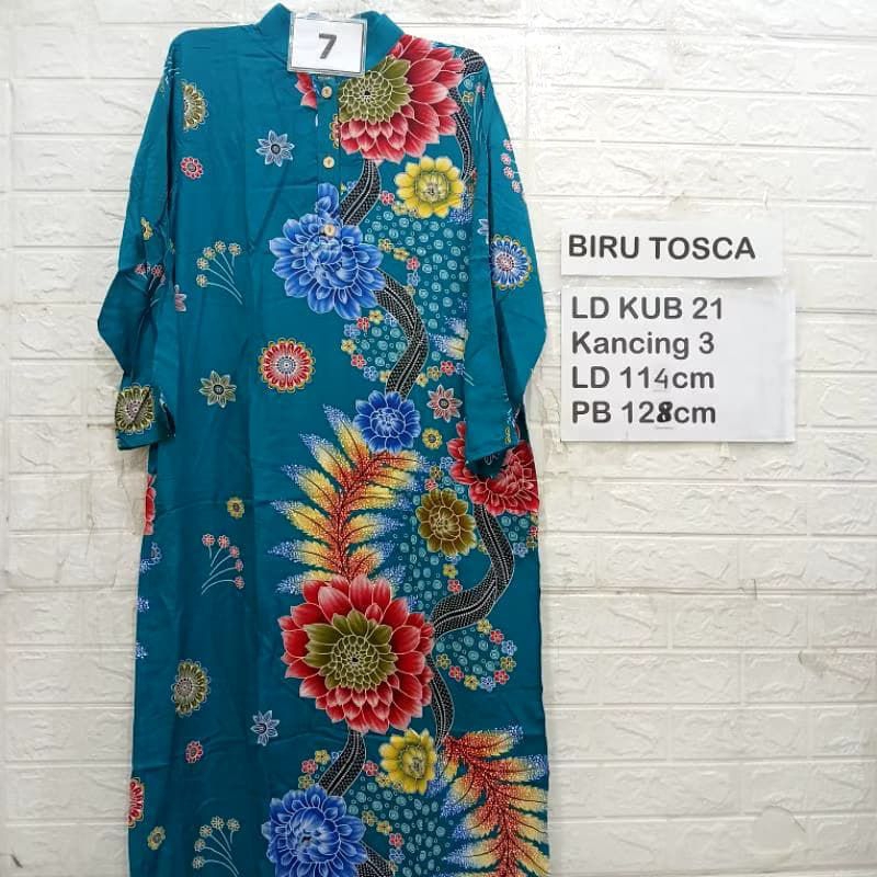 DASTER BUSUI JUMBO LENGAN PANJANG BATIK KENCANA UNGU ASLI LABEL BIRU PREMIUM LD 120 KEKINIAN MURAH M