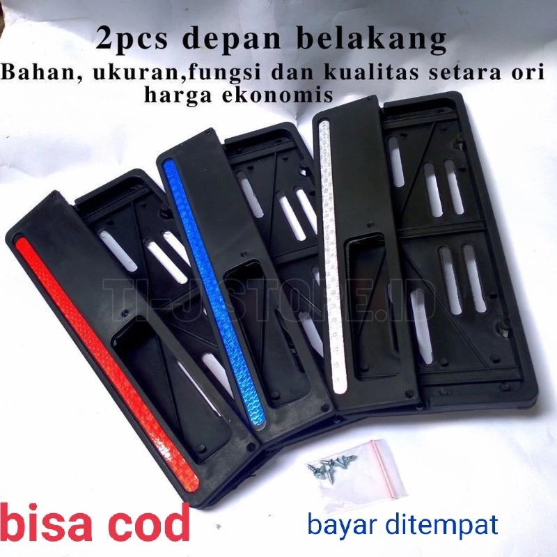 TERMURAH Dudukan Plat Nomor Motor Bingkai Plat List Universal Beat Aerox Nmax PCX Vario 125-150 Sepa