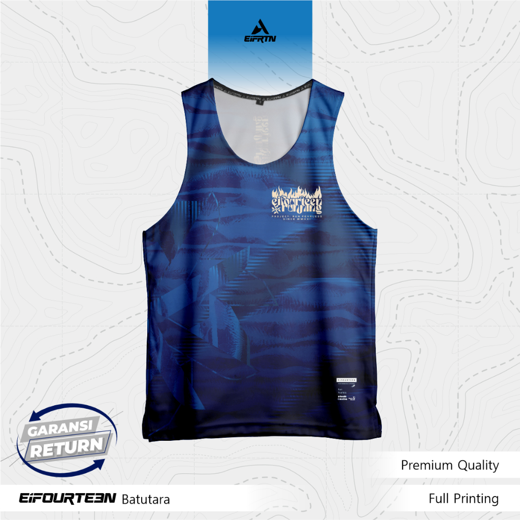 EiFRTN Kaos Singlet Lekbong Olahraga Sport Lari Running Stylish Modis Modern Keren Motif Abstrack Ba