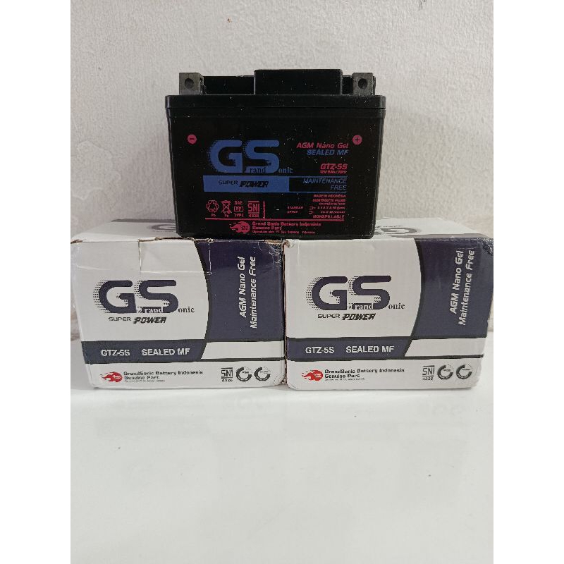 Aki motor GS  GTZ-5S Accu kering