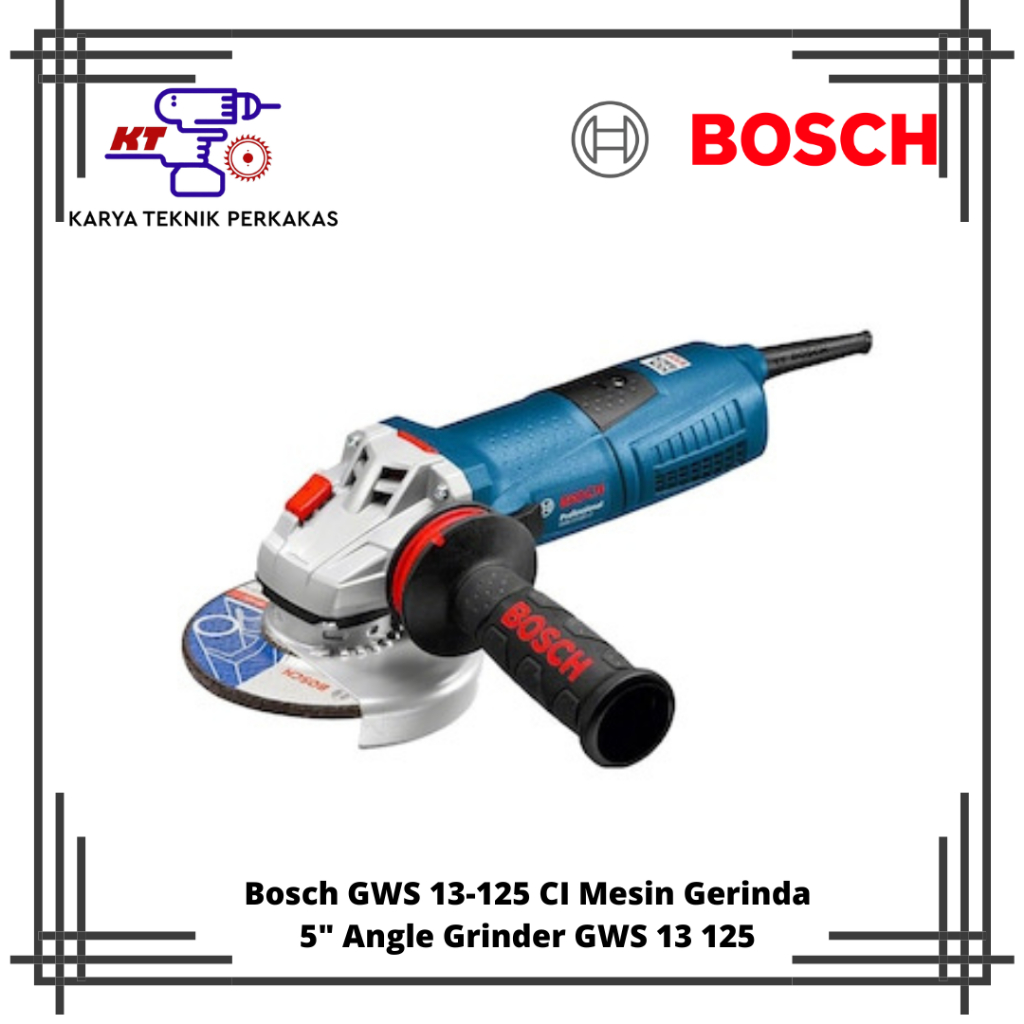Bosch GWS 13-125 CI Mesin Gerinda 5" Angle Grinder GWS 13 125