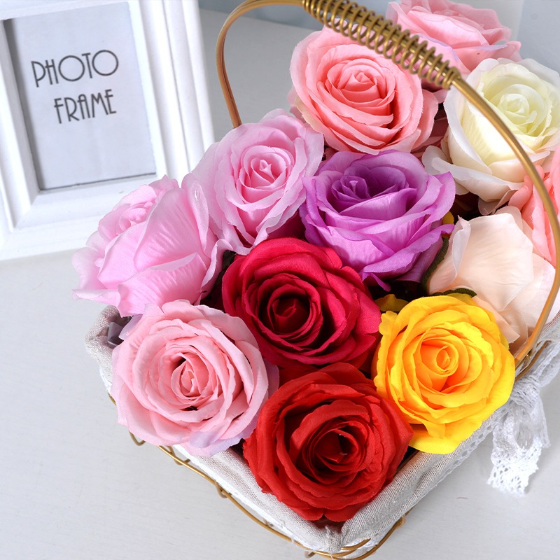 (ecer) Kepala Mawar Besar Artificial Flower