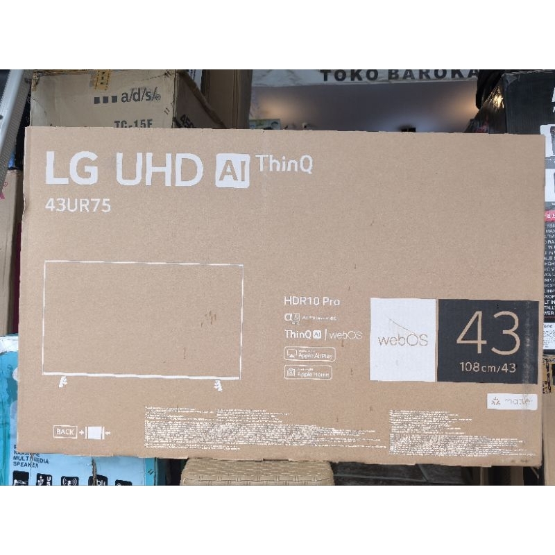 smart TV LG 43 Inc/ Tv LG 43UR75 bisa YouTube DLL bergaransi resmi